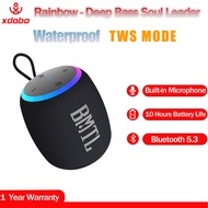 XDOBO ลำโพงบลูทูธไร้สายเรนโบว์เบสลึกโหมด TWS ลำโพง IPX7ลำโพงกันน้ำ