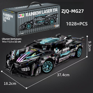 1420+ PCS Blok Bangunan Mainan Rakit Replika Mobil Sport F1 Motor Brand Terkenal Skala 1:8 Koleksi F