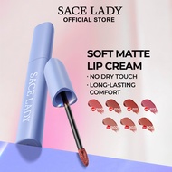 SACE LADY Matte Lip Cream Velvet Lipstick High Pigment Lipmatte Long Lasting Velvet Matte Gincu Velv