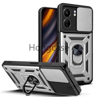 Ốp cho Xiaomi POCO C65 4G pococ65 C65 2023 vỏ điện thoại cửa sổ trượt khung Vòng nhẫn Vỏ giáp chống 