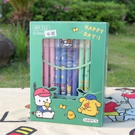 (12pcs) Pulpen Gel / Pena Set Sanrio Kuromi 0.5mm Alat Tulis Anak Sekolah ULI010