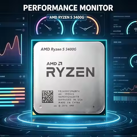 AMD Ryzen 5 3400G 3.7GHz 65W Quad-Core Eight-Thread Vega 11 APU Socket AM4 CPU Without Cooler