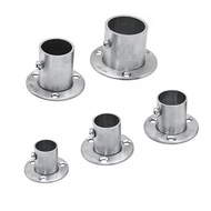 ST Closet Rod Holder Socket Bracket Flange for Wardrobe Curtain Cloth Rod 16mm-32mm