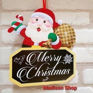 Excellent) Merry Christmas Santa Christmas Hanging Gift Krans Wreath