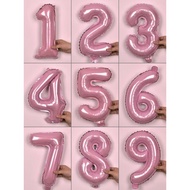 C2-1 C2-2  16 inches foil Balloon number blue pink happy birthday party