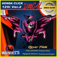 Honda Click 125i V2 Shark Decals