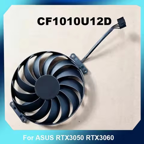 95MM Replacement Video Card Fan CF1010U12D DC12V 6Pin For ASUS RTX3050 RTX3060 PH Series Compact GPU