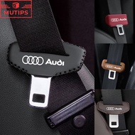 Audi Car Seat Belt Insert Protector Cover Leather Safety Buckle Anti Scratch Wear Decoration For A5 