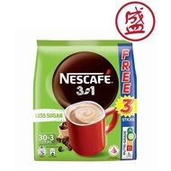 Nescafe 3 in 1 Instant Coffee - Original (Less Sugar) 33x14g