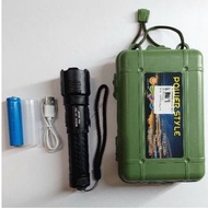 Touch Light Police LED 5000W P50 USB With 5Modes Light