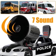 150dB Black Loud Car Warning Alarm Police Fire Siren Box Speaker System