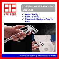 G Ferretti Stainless Steel Finishing Bidet Sprays Set / Toilet Bidet Hose / Bidet Sprayer Water Saving