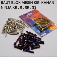 MESIN Engine Block Bolts RightKiri 2 Keys for Ninja R RR Ss KR