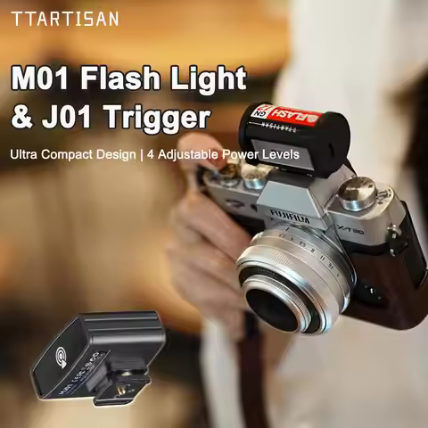 TTArtisan Flash Light Mini Fill Light Flash Trigger Wireless Control 5600K 350mAh Portable Retro Vin