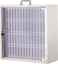 Cell Phone Safe Deposit Box with Lock, 12/24/36/48/60 Slots Stainless Steel Cell Phones Storage Cabi