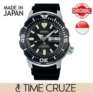 [Time Cruze] Seiko SRPD27J Prospex Japan Made Automatic Divers Black Silicone Strap Men Watch SRPD27 SRPD27J1