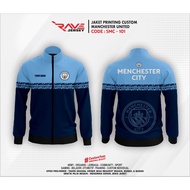 MANCHESTER CITY FULL PRINTING CUSTOM JACKET, ENGLISH LEAGUE JACKET, FOOTBALL JACKET, CUSTOM men