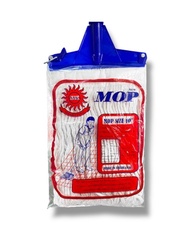 ไม้ม็อบถูพื้น แบนหนา 10 นิ้ว 500g. (ผ้าม็อบ+ด้าม) ซึมซับน้ำได้ดี