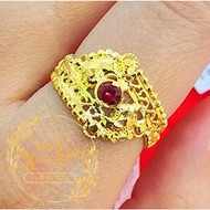 Xing Leong 916 Gold Indian design Ring / Cincin Indian design Emas 916