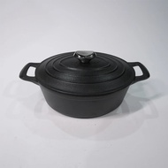 4.5qt Oval Dutch Oven Pot With Lid And Dual Handles Cast Iron Dutch Oven For Cooking, Bread Baking