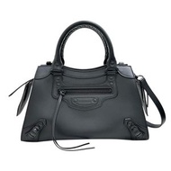 BALENCIAGA/ 巴黎世家 Neo Classic City Small 638521 Partally Engraved 2-Way 手提包 皮革 黑色 女款