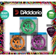 D'Addario Electric Guitar Strings EXL 110 Gauge 10-46 EXL 120 Gauge 9-42 EXL 130 9-38 Nickel Wound
