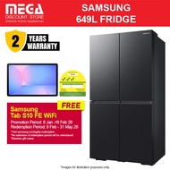 SAMSUNG RF59C7004B1/SS 649L FRENCH DOOR FRIDGE | Smart | 3 Ticks | Free Tab S10 FE WiFi Redeem From 