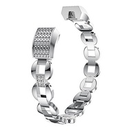 For Fitbit Alta Bands for Women, Aottom Fitbit Alta HR Band Silver Stainless Steel Rhinestone Bli...