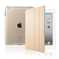 Savfy Smart Cover with Back Case for iPad 2 3 4 (Gold)