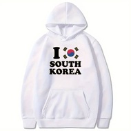 NEW ARRIVAL HOODIE I LOVE SOUTH KOREA UNISEX S-5XL PREMIUM HIGH QUALITY SOFT COMFORTABLE STYLELO TRE