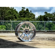 New Car Sport Rim CHROME WORK EMOTION CP2 Wheels 16x7J 10x100/114.3 ET35 - READY STOCK