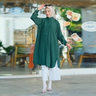 Long Tunic XL-XXL-XXXL-XXXXL Ukuran LD 130 140 120 110 Jumbo Polos Crinkle Airflow Premium Adem