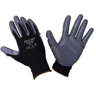 PROGUARD Black Nylon Shell Grey Nitrile Coated Glove Model:PG-N1501