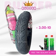 Rudder Tubeless 100/90-12, 110/90-12, 110/70/12, 120/70/12, 130/70/12, 110/90-10, 120/90-10