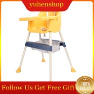 Yuhenshop Baby Folding High Chair  Dining Highchair Safety Harness Foldable for Infant