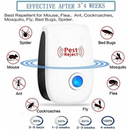 🌟 SG LOCAL STOCK 🌟038) ULTRASONIC PEST REPELLER ANTI RODENT BUG RAT MOUSE REPELLENT ELECTRONIC PLUG 