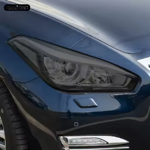 For Infiniti Q60 Q70 QX60 QX30 QX50 QX80 Q50 Car Headlight Protection Tint Film Smoke Black Transpar