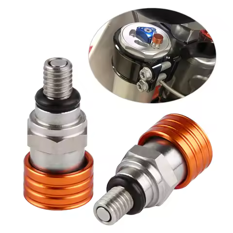 Motocross Front Fork Air Bleeder Relief Valve M4x0.7/M5x0.8 Fork Air Bleeder Valves Screw CNC Alumin
