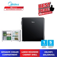 Midea Mini Bar Refrigerator 60L MDRD88FGD30 (Black) / 50L MDRD86FGG (Silver) Single Door Fridge