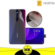 MK City Carbon Sticker  REALME 5i / C12 / C15 / C17 / 7i / 7 PRO / 7 Matte Back Phone Sticker Back F