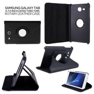 Case SAMSUNG TAB A6 2016 T280 T285 SM-T285 SM-T280 Flip Folio Cover ROTARY LEATHER Stand Tutup