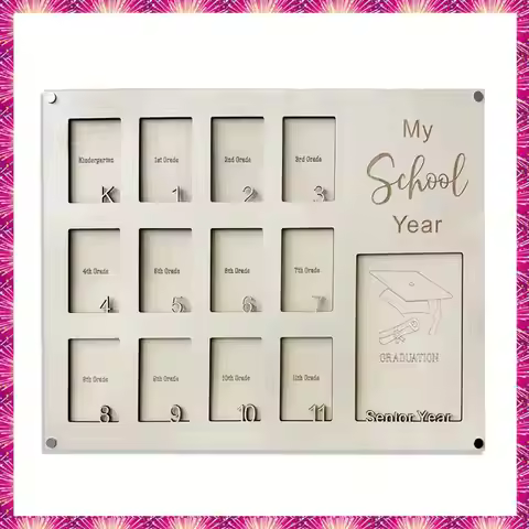 LUWEI 1Pc School Years Photo Frame, Graduation School Picture Frame, Back To School Gift, Kindergart