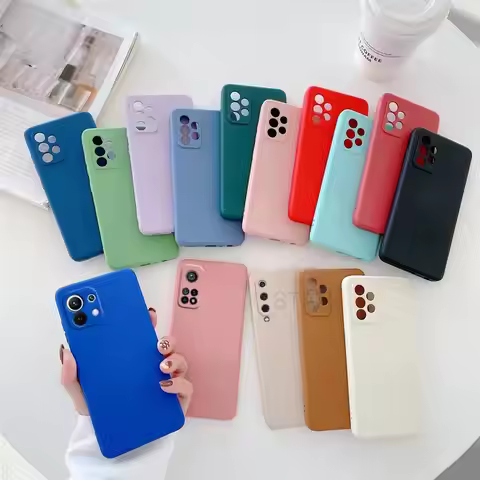 Liquid Silicone Case On For Xiaomi Mi 11 Lite 5g Ne 11i 10 T 11t 8 9 Se10t Pro Ultra I A3 Soft Cover