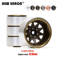 4Pcs Metal Negative offset -8.9mm 1.9" Beadlock Wheel Rim RC Hub for 1/10 RC Car Crawler Tamiya CC01