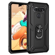 for LG Aristo 6, Stylo7 5G,K22,K53,K92 5G,K51S,Q61,K51,K50S,K40, Heavy Duty Magnetic Ring Holder Case Military Full Body Armor Shockproof Phone Case Kickstand Bumper