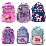 Australia smiggle Schoolbag Children Backpack Primary School Student Backpack Large Capacity Cartoon Style Bag