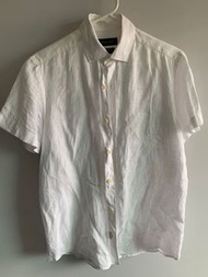 Massimo Dutti 麻紗短袖襯衫