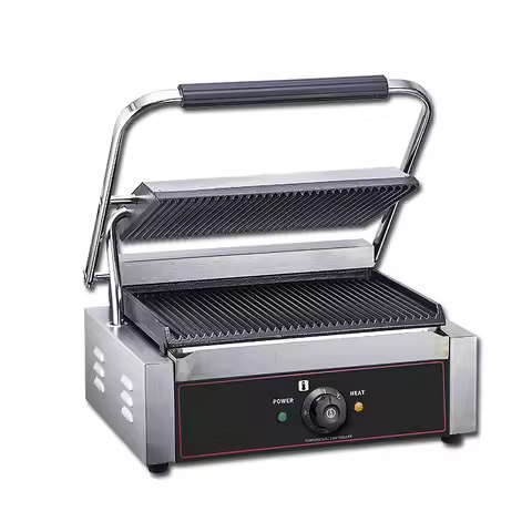 Commercial Single Pressing Plate Electric Panini Grill Professional Panini Press Grill Sandwich Elec