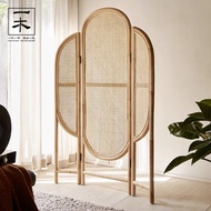 Rattan Japanese Style ins Screen Partition Influencer Block Household Bedroom Living Room Office Mob