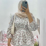 LATEST WOMEN'S TOPS FLOWY BLOUSE KOREAN STYLE WOMEN'S FLORAL SHIRT TOP blouse women korean style flo